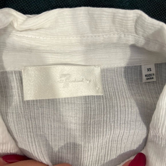 🔥Elegant White Button Down Shirt🔥 - Picture 6 of 6